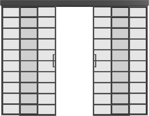 Schiebetür (4 Flügel) - 12AG